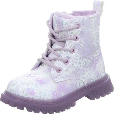 Produktbild von girlZ onlY Kinder-Mädchen-Schnürstiefelette Lila-Mehrfarbig, Farbe:blau, EU Größe:28
