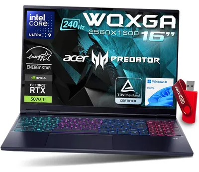 Produktbild von Acer Predator Helios Neo 16S AI U9 16GB 1TB RTX 5070 Ti OLED