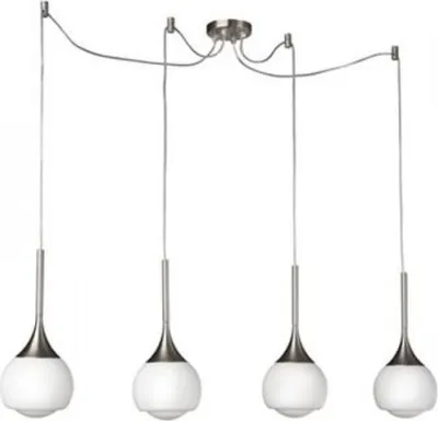 Produktbild von Massive Pendelleuchte 405031710, Flexible Halterung, Chrom, Weiß, Metall, Glas, Schlafzimmer, Wohnzimmer