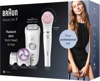 Produktbild von Braun Silk-épil Professional Beauty-Set 7-895 6-in-1 Kabellose Wet&Dry Haarentfe