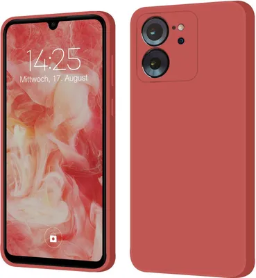 Produktbild von Hülle für Xiaomi 13T / Xiaomi 13T Pro Case Cover Bumper Silikon Softgrip Schutzhülle Farbe: Rot