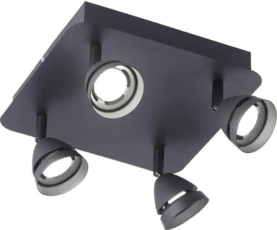 Immagine prodotto di Faretto Trio Gemini LED Smart-Home con lampada WIZ nero opaco