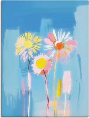 Produktbild von ARTland Leinwandbild Löwenzahn-Traumlandschaft Größe: 45x60 cm