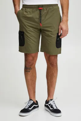 Produktbild von Indicode IDPeter Herren Shorts Cargoshorts Bermuda Kurze Hose mit Taschen und Kordeln Regular Fit