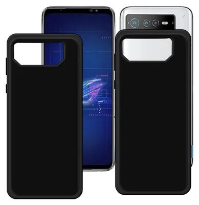 Immagine prodotto di Per Asus ROG Phone 7 / 7 Ultimate Custodia protettiva in silicone nera per cellulare
