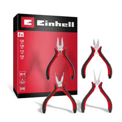 Produktbild von Einhell 4-tlg Feinmechaniker-Zangen-Set.