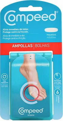 Obrázok produktu pre Compeed 5708932010474, 2 x 6 cm, Oválny, Priesvitné, Biela, CE, 6 kusov