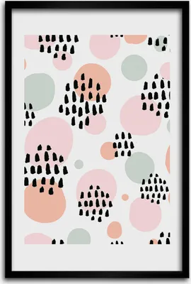 Produktbild von Bild - Bilderrahmen - 40 cm x 60 cm - MDF - Rahmen - Wandkunst - Abstrakter Hintergrund