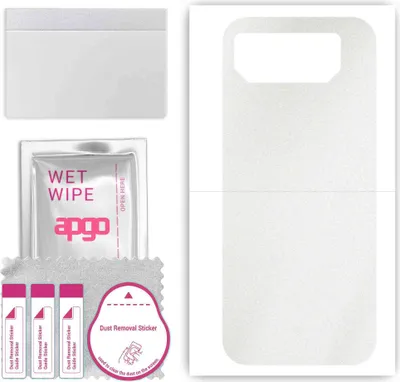 Produktbild von apgo Rückseite Schutzfolie, Skin, kompatibel mit Asus ROG Phone 6, Hinten Displayschutzfolie aus Vinylfolie, kratzfest, einfache Montage - Matt Transparent