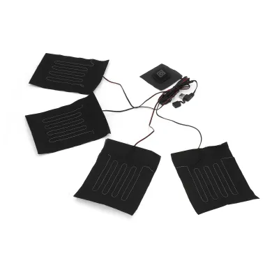 Produktbild von USB Heizpad für Kleidung – Wasserdicht, 3 Heizstufen, Verbundfaser, 4-teiliges Heizkissen Set, Winter Wärmepad
