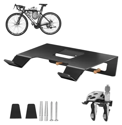 Fahrradwandhalter 3-in-1 mit Haken, bis 30 kg, schwarz