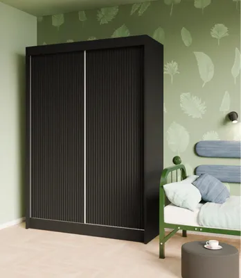 Zdjęcie produktu dla Szafa z drzwiami przesuwnymi, szafa 2-drzwiowa, nowoczesna szafa, szafa o wymiarach: 150 x 215 x 61 cm