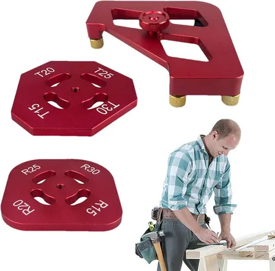 Produktbild von Frässchablonen für die Holzbearbeitung aus Aluminiumlegierung mit abgerundeten Kanten