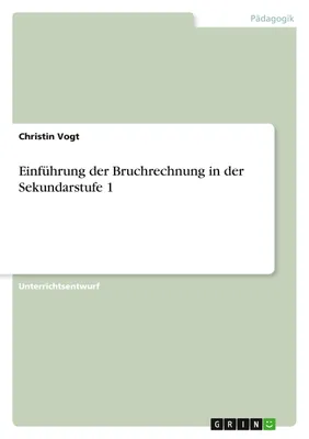Produktbild von Einführung der Bruchrechnung in der Sekundarstufe 1