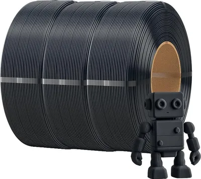 Image de filament pour imprimante 3D, PETG, haute précision dimensionnelle, PETG noir