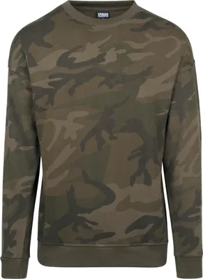 Image de Hommes Urban Classics Camo Crewneck olive camo - S