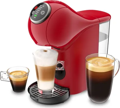 Produktbild von KRUPS Genio S Plus - Espressomaschine BooFunction XL Heiße und kalte Getränke - Entkalkungsanzeige - Rot - YY4444FD