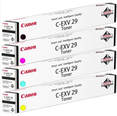 Productafbeelding van 4x Originele Canon tonercartridge C-EXV29 - Zwart, Cyaan, Geel en Magenta