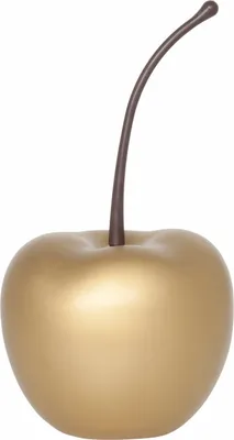 Produktbild von Deko-Kirsche in Gold matt aus robustem Fiberglas, Größe XS - E2214-S1-GO