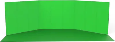 Produktbild von Studioking Panorama-Hintergrund grüner Bildschirm FSF-240900PT 240x900 cm
