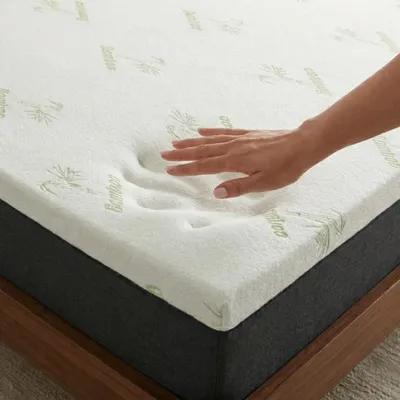Image de CASABEL Surmatelas 140 x 190 cm Mousse à Memoire de Forme 5 cm, Housse Microfibre