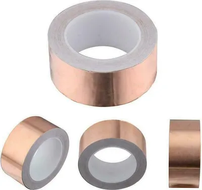 Produktbild von 20m x 50mm měděná páska měděná fólie lepicí páska samolepicí stínicí šnečí páska