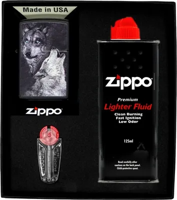 Produktbild von ZIPPO Feuerzeug-Set WOLVES Geschenk No1