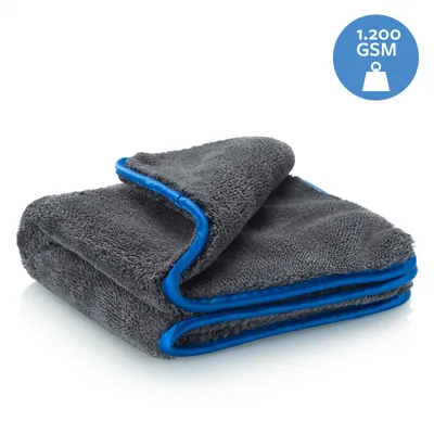 Produktbild von Carbigo® 1200 GSM Profi Mikrofasertücher - extrem saugstark & lackschonend Dank weicher Mikrofaser - Ideales Auto Poliertuch zur Reinigung von Auto & Motorrad - Mikrofaser Poliertuch 40x40cm(1x)