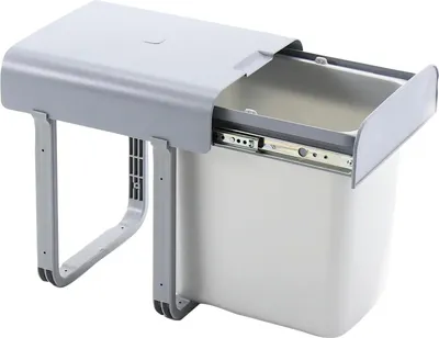 Immagine prodotto di Pattumiera da incasso Ekotech Aladin 16L grigia per mobile da 40cm