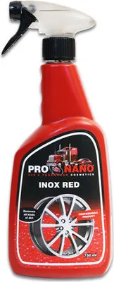 Produktbild von 750 ml ProNano Inox Red | Reinigung verschiedener Arten von Rädern | haftet auf der zu behandelnden Oberfläche | Entfernt Schmutz und Bremsstaub |