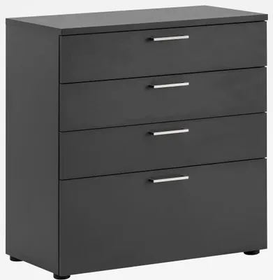 Produktbild von Aktenschrank Büro META-80 in anthrazit, B/H/T: ca. 80,2/84,2/41 cm