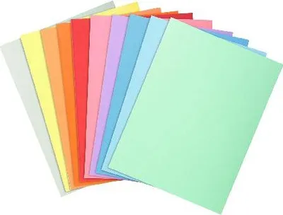 Produktbild von Exacompta 5x 100er Pack Aktendeckel A4 24x32cm 5-farben - sortiert - 330000E