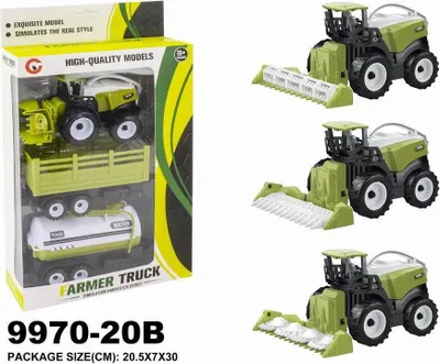 Produktbild von Spielzeug-Ackerschlepper-Set 9970-20B, 20,5 x 7 x 30 cm, für Kinder ab 3 Jahren