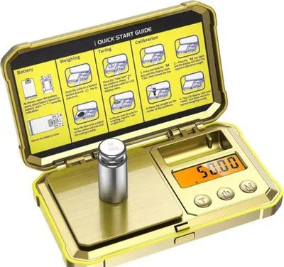 Productafbeelding van Famanu Digitale Juweliersweeg 200g, nauwkeurigheid 0,01g - Inclusief kalibratiegewicht van 50g