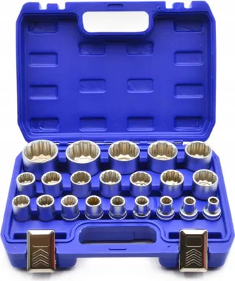Image de GEKO Douilles 8-36mm, set 21pcs, CrV, 12-edge en coffret G13547