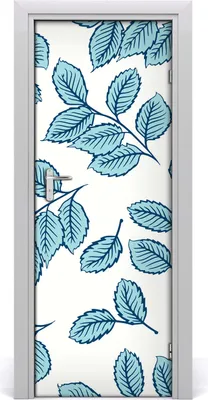 Produktbild von Tulup Türaufkleber 75x205 cm Dekorative Aufkleber Selbstklebend Wasserdichte Tapete Abnehmbar Schlafzimmer Wohnzimmer Wohnkultur - Blatt Furnier Klebstoff Tapeten
