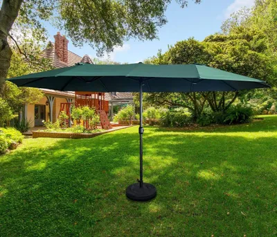 Image de Parasol de jardin double KAIRO - vert foncé