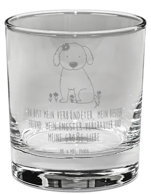 Produktbild von Mr. & Mrs. Panda Tumbler Hund Dame - Transparent - Geschenk, Glas, Whisky, Liebe, Verliebt, Bourbon, Hunde, Rocks, Liebenswert, Haustier, Hundebesitzer, Whiskyglas