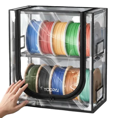 Image de Organisateur de rangement pour filaments, design étanche, grande capacité, avec 10 couvercles transparents