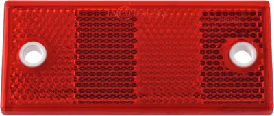 Immagine prodotto di Riflettore rosso con fori di montaggio preforati 90×40 mm
