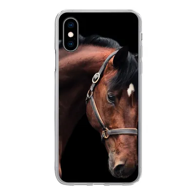 Produktbild von MuchoWow® Handyhülle Schutzhülle Hülle für iPhone X Pferd - Leicht - Halfter Silikon Softcase Handy Hülle - Handyhülle