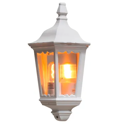 Zdjęcie produktu dla Lampa ścienna Konstsmide Firenze z lakierowanego na biało aluminium z przezroczystym szkłem