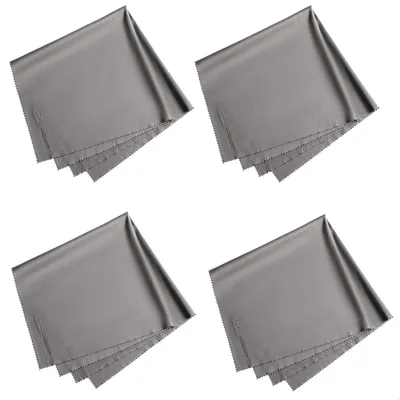 Productafbeelding van K&F Concept microvezel schoonmaakdoekjes, set van 4, 40cm x 40cm, grijs