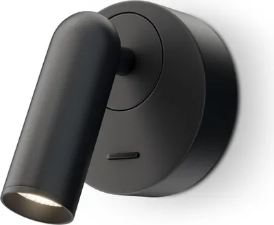 Produktbild von LED Wandlampe Aluminium warmweißes Licht 3000 K 200 lm verstellbar Schwarz Wandspot