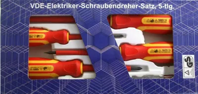 Produktbild von VDE-Elektriker Schraubendreher-Satz, 5-tlg.