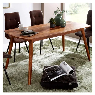 Produktbild von Esszimmertisch aus Holz 120x77x60 cm Sheesham Küchentisch Modern