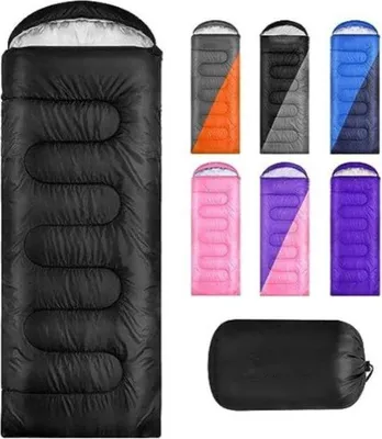 Image de Sac de couchage Famanu pour adultes - Noir - 220 cm