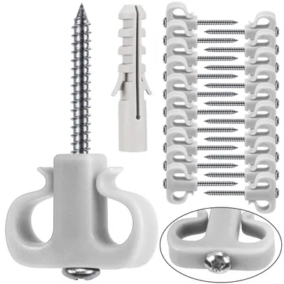 Immagine prodotto di Solidchoice - 20 ganci a vite per luci natalizie e piante da giardino