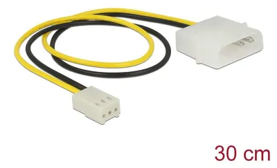 Image de Câble d'alimentation Delock pour ventilateur - 3 broches, alimentation interne (W)