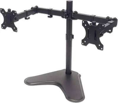 Produktbild von Manhattan Standfuß-Monitorhalterung 2-fach 13-32''